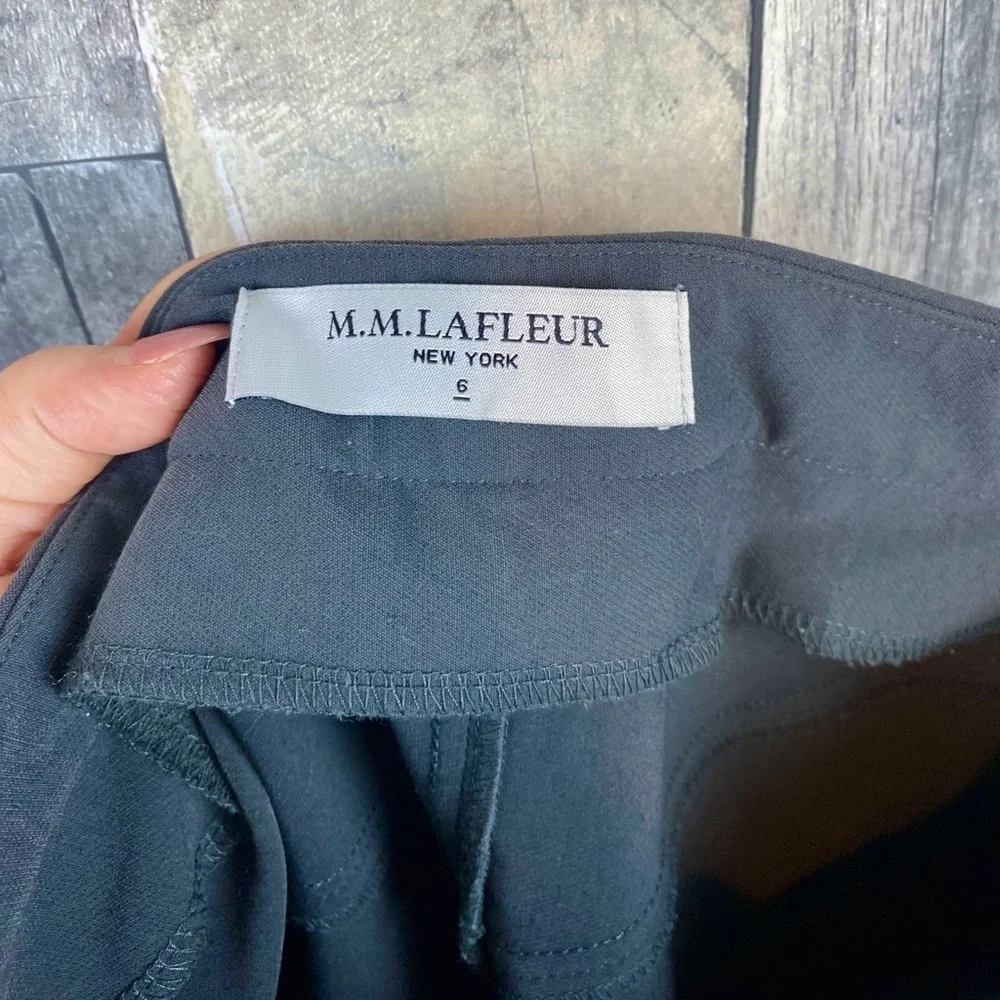 M.M. Lafleur The Foster Cigarette Pant - PowerStretch in Monsoon Grey Size 6.